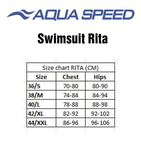 Дамски Бански AQUA SPEED Swimsuit Rita 49 522397 362 изображение 4
